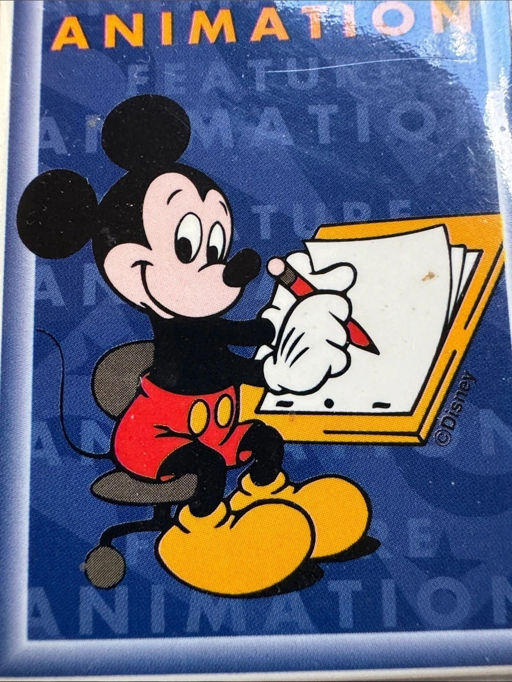 Disney Mickey Mouse Animation Brooch Blue & Red - Picture 3 of 6